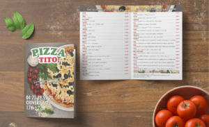 Pizzeria Tito - Menu dépliant