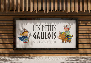Panneau DIBON - Les petits gaulois